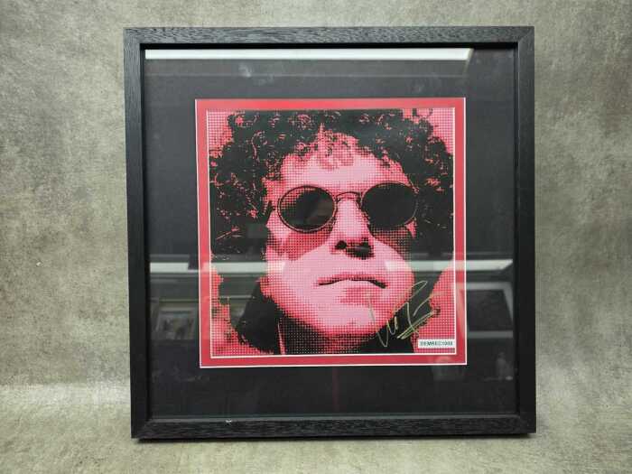 Leo Sayer 'DEMREC1008' framed art card