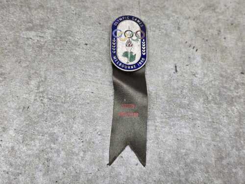 1956 Melbourne Olympics Modern Pentathlon official's badge
