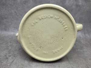 Art Deco lemon glazed ceramic teapot with felt-lined aluminium cosy - 4