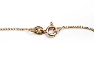 A oval disc bracelet in 14 carat yellow gold - 3