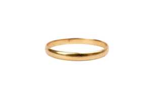 A wedding band in 18 carat yellow gold - 2
