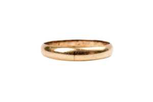 A gold band in 14 carat yellow gold - 2