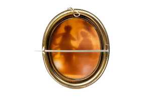 Rolled gold cameo brooch - 3