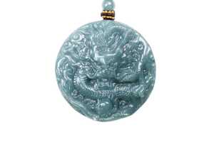 A Jade bangle and necklace - 2