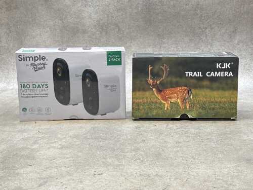 Two boxed cameras