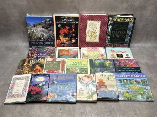 Gardening and flower books, including The Fragrant Garden