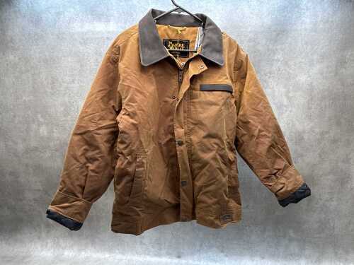 Burke and Wills 'Swan Hill' Dri-Tec bomber jacket in brown with leather collar