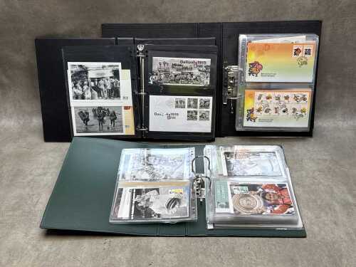 Three albums of Australia First Day Covers