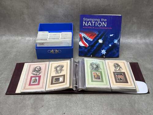 100 Greatest Masterpieces of Art and Stamping the Nation book