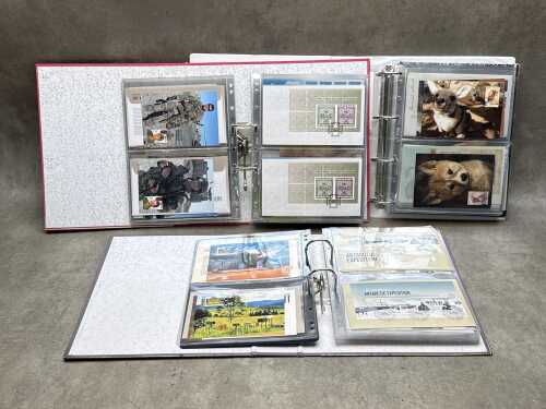 Three albums of Australia First Day Covers