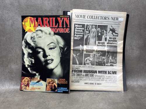 Folio of Marilyn Monroe ephemera