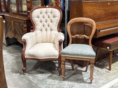 Two antique style chairs