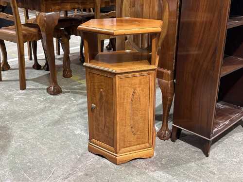 Timber hexagonal cabinet