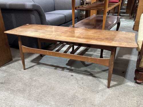 Timber coffee table, possibly TH Brown