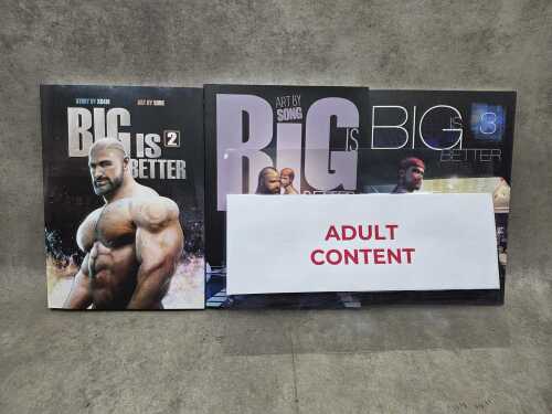 Three Art By Song 'Big is Better' adult erotica comic books (Adult content)