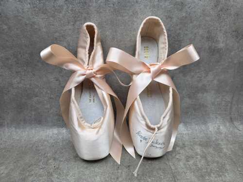 Kevin Jackson signed ballet pointe shoes