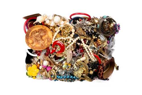 A large collection of costume jewellery