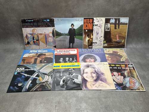 Thirteen vinyl records, including Charles Mingus 'Mingus Ah Um' 1959 Australian pressing
