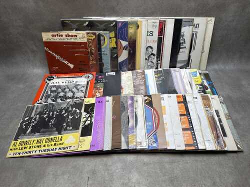 Vinyl records, mostly big band, swing and vocalists