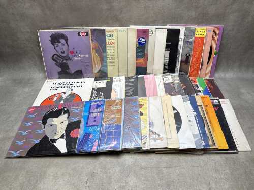 Vinyl records, mostly big band, swing and vocalists, including Deanna Durbin