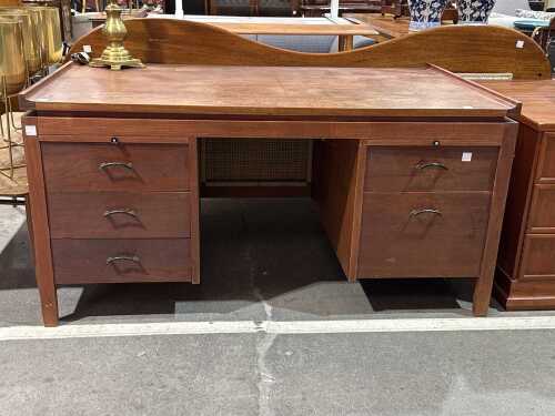 Mid-century modern teak desk