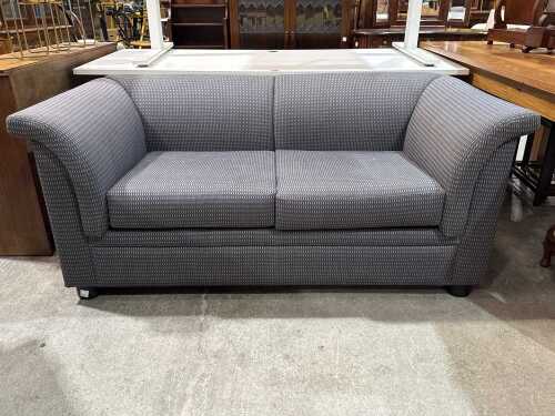 Artifex grey patterned two-seater sofa