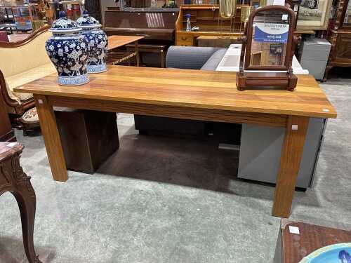 Contemporary timber dining table