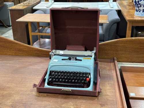 Olivetti Studio 44 typewriter in olive green