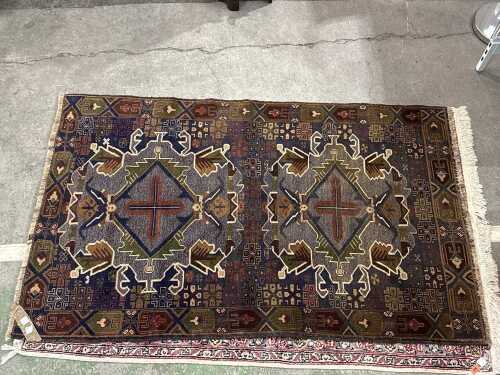 Baluchi hand-knotted wool rug