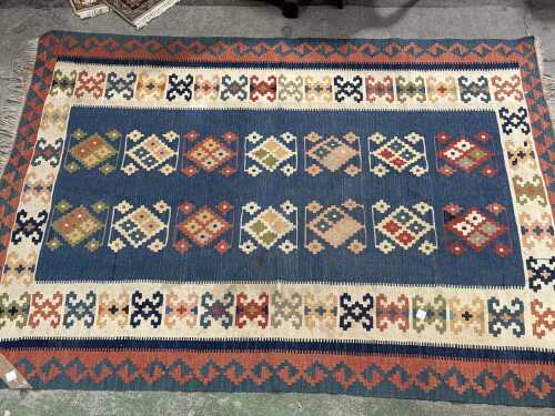 Afghan kilim hand-knotted rug