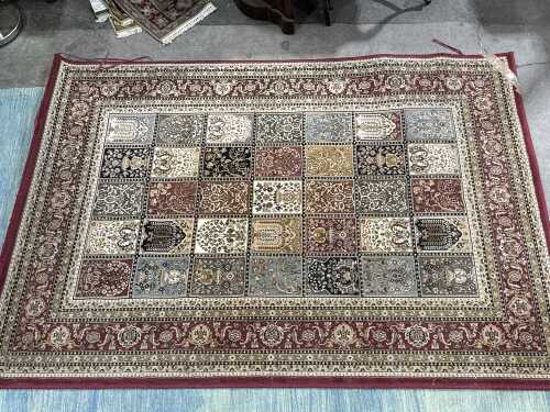 Persian-style polypropylene machine-made rug