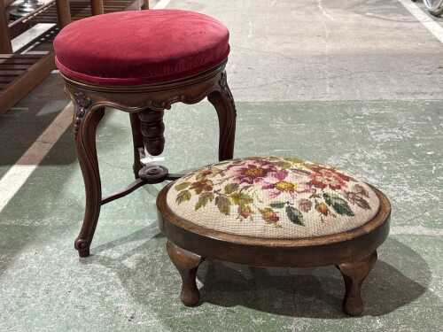 French provincial style stool
