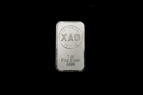 A silver ingot, 1oz