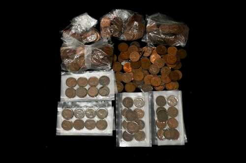 A tin of Australian pennies