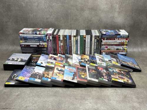 DVDs, including The Singing Detective, Bergerac, Maigret