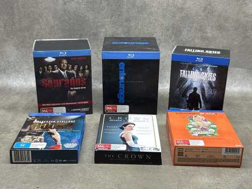 Blu-ray box sets, including The Sopranos