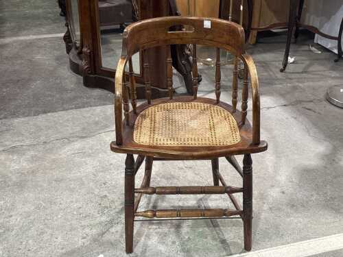 Bentwood cane side chair