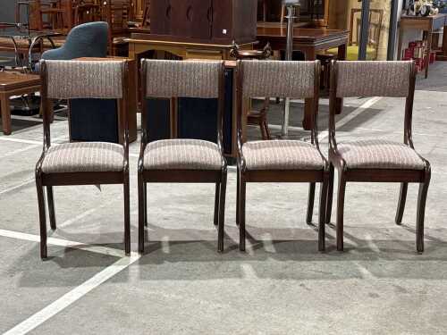 Set of four mid-century modern dining chairs