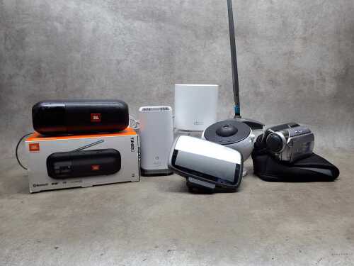 Group of assorted tech items