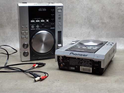 Two Pioneer CDJ-200 DJ controllers