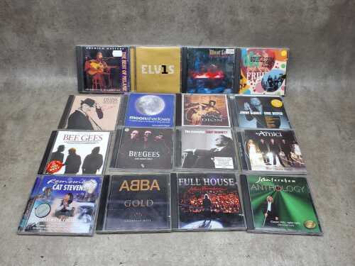 Rock and Pop CDs, including ABBA, Van Morrison, George Michael
