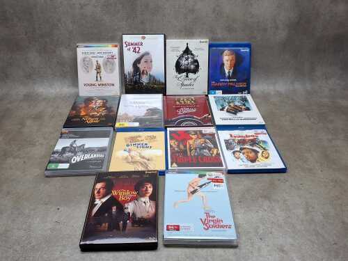Collectable DVD and blu-ray titles, including Criterion, Imprint and Indicator