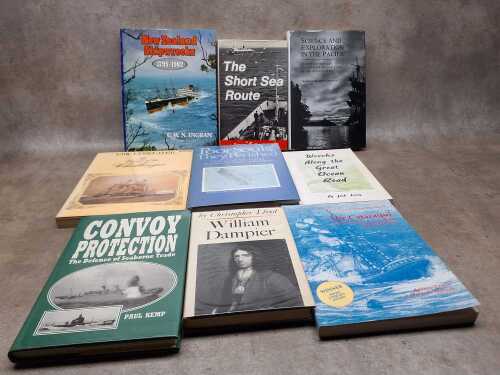 Maritime history books, including The Dutch Seaborne Empire 1600-1800