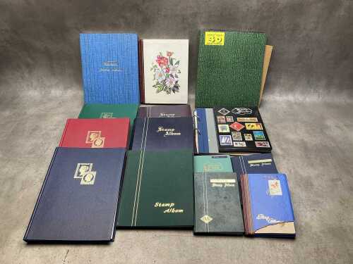 World stamp albums, including china