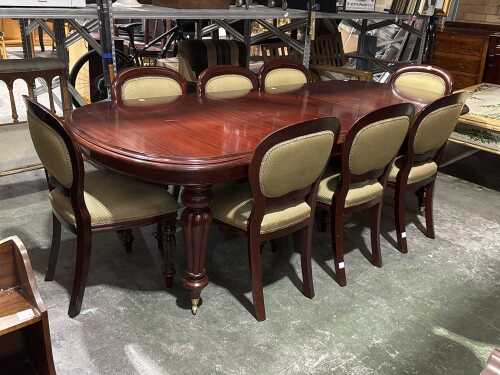 Nine-piece dining suite