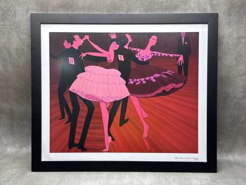 After John Brack, Latin American Grand Final. Framed NGA reproduction poster print