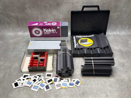 Slide storage cases and accessories