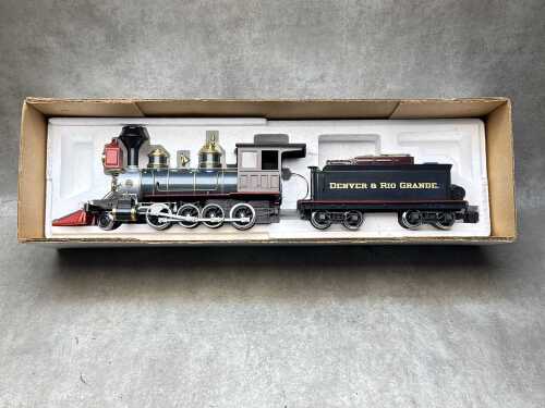 Delton Locomotive Works G-scale Denver & Rio Grande C.16 model train locomotive and tender