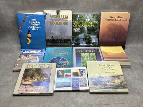 Australian-themed books, including Complete Book of Australian Birds