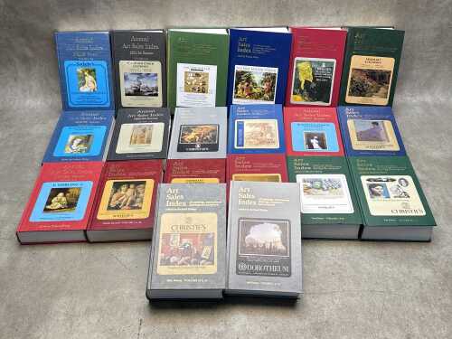 Art Sales Index books, including Bonhams, Wolfs, Eberhart